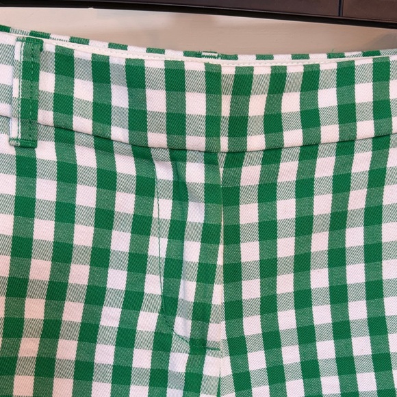 J.Crew Green White Gingham Shorts Women’s Size 4 Cotton Preppy Classic - Picture 3 of 11